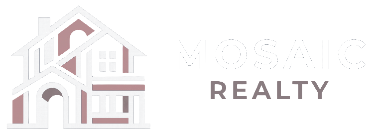 Mosaic Realty Logo Horizontal White